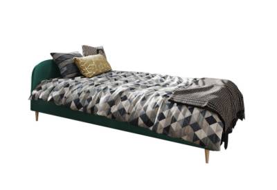 Jednolůžková čalouněná postel LOFT + rošt + matrace, 90x200