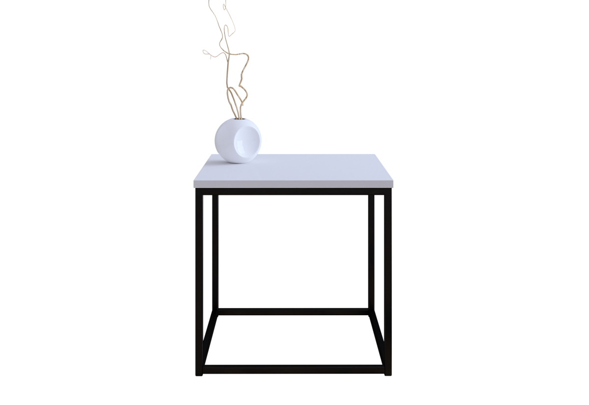 Supermobel Konferenční stolek BELRET, 60x45x60, bílá lesk