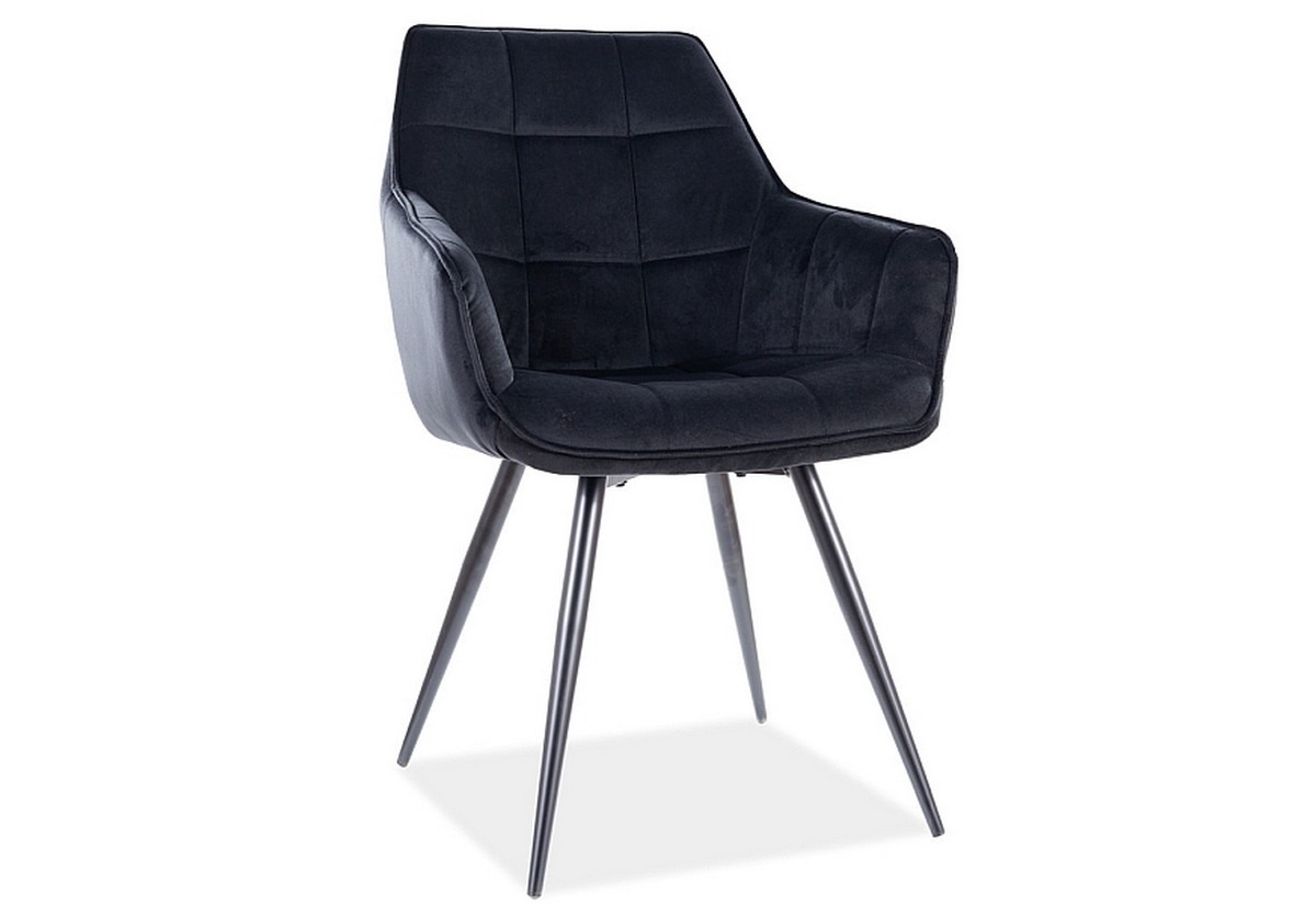 Supermobel Jídelní židle LILIA Velvet, 59x90x45, černá/bluvel 19
