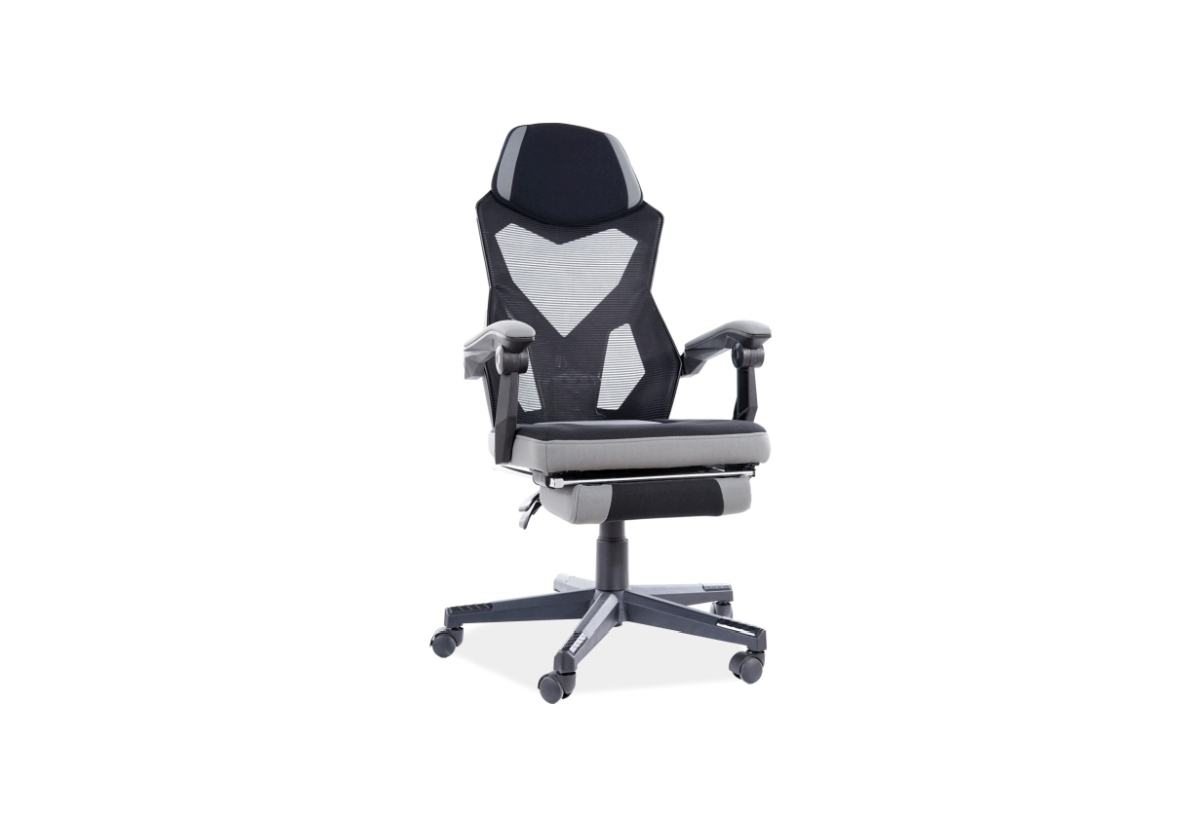 Supermobel Kancelářská židle Q-939, 56x108x48, černá/šedá