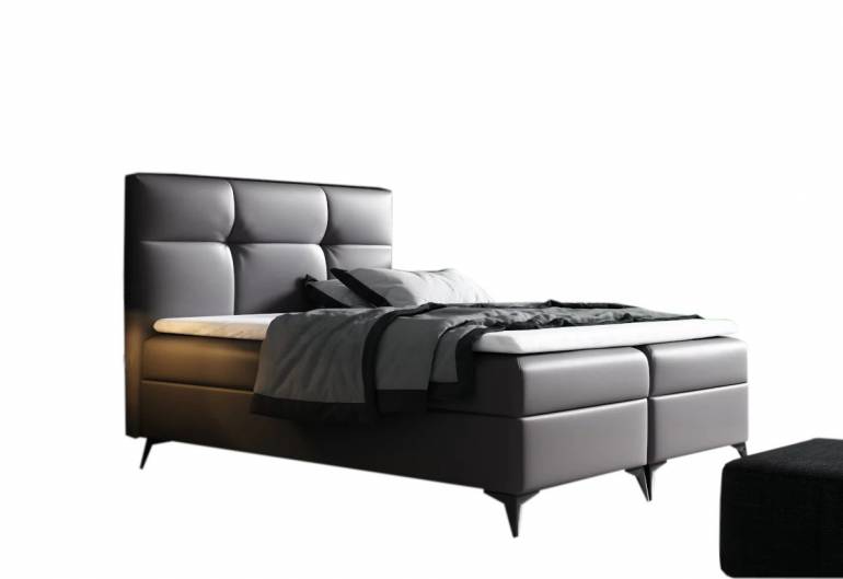 Čalouněná postel boxspring FIGARO + topper