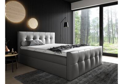 Čalouněná postel boxspring MALIBU + topper