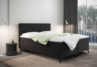 Čalouněná postel boxspring DENVER + topper