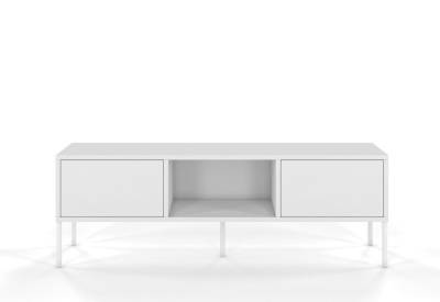 TV stolek MIRKA, 130x45x35, bílá