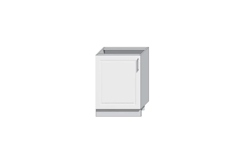 Supermobel Kuchyňská skříňka dolní NATALIA D60, 60x82x44,6, popel/bílá lesk