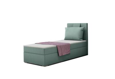 Čalouňěná postel boxspring AMANDA + topper
