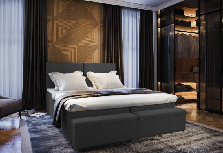 Čalouněná postel boxspring MELFI