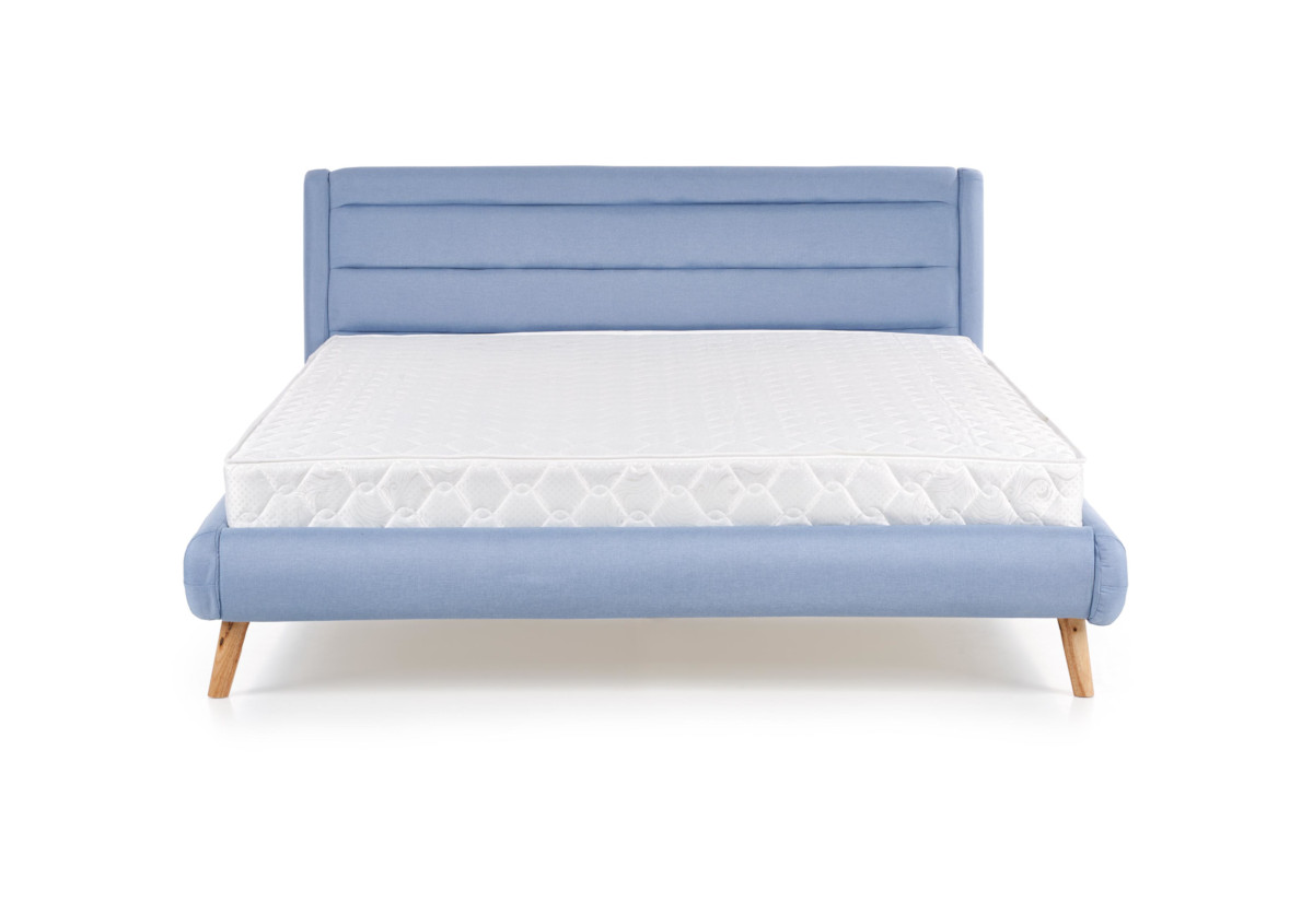 Supermobel Čalouněná postel ELANDA, 160x200, modrá + rošt