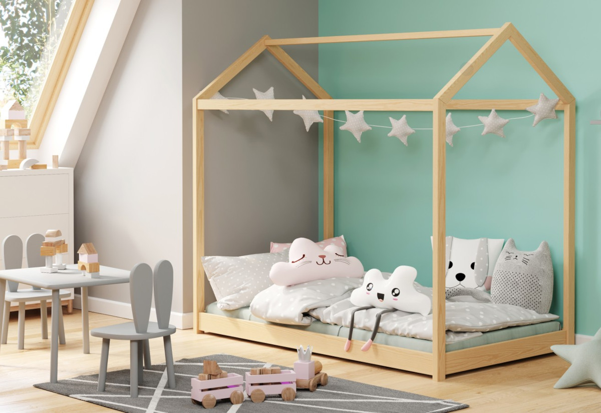 Supermobel Dětská postel YOGI, 80x160, borovice + rošt
