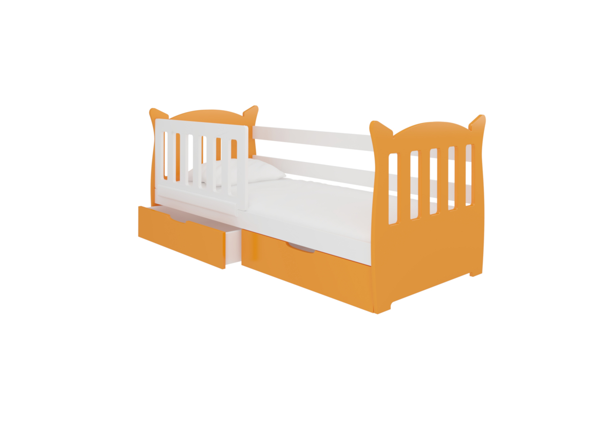 Supermobel Dětská postel LENA, 160x75, oranžová