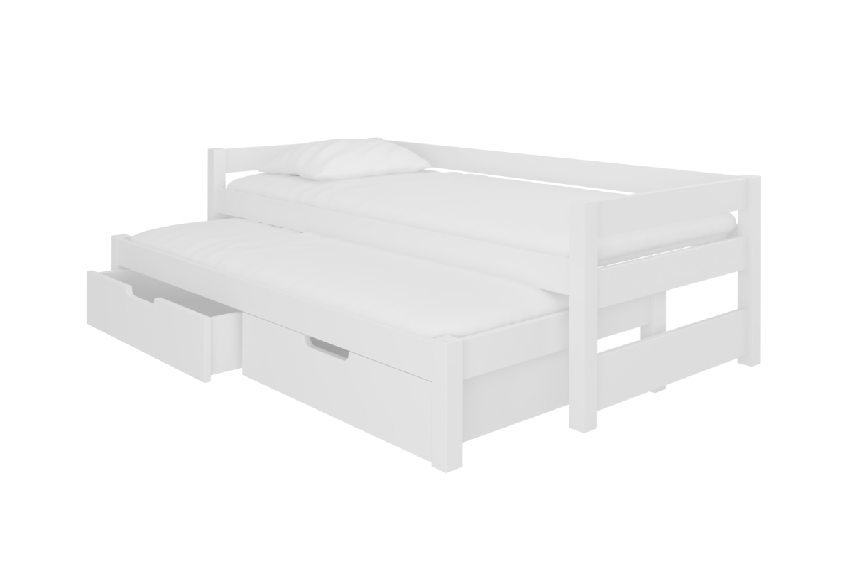 Supermobel Dětská postel FRAGA, 200x90, bílá