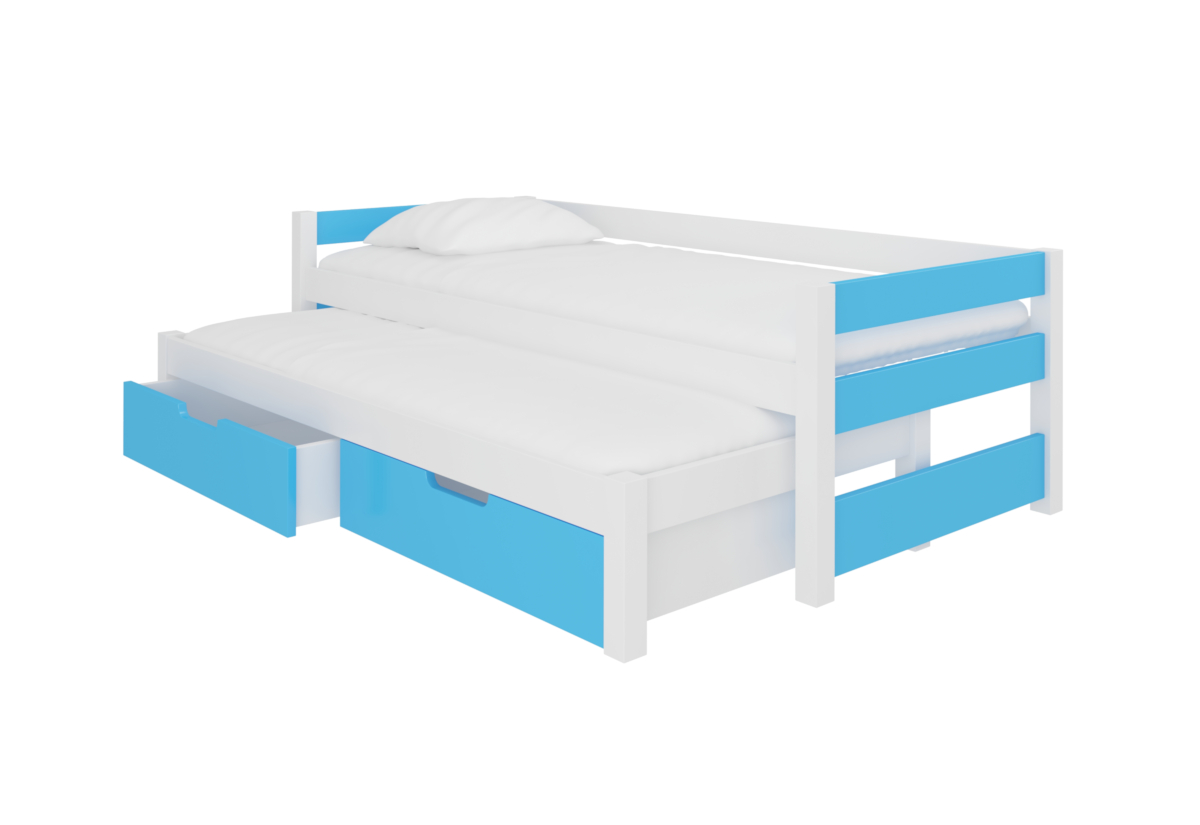 Supermobel Dětská postel FRAGA, 200x90, modrá