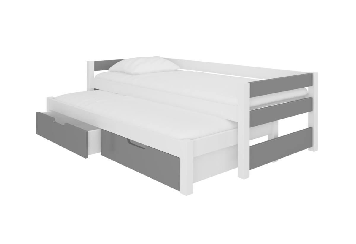 Supermobel Dětská postel FRAGA, 200x90, šedá