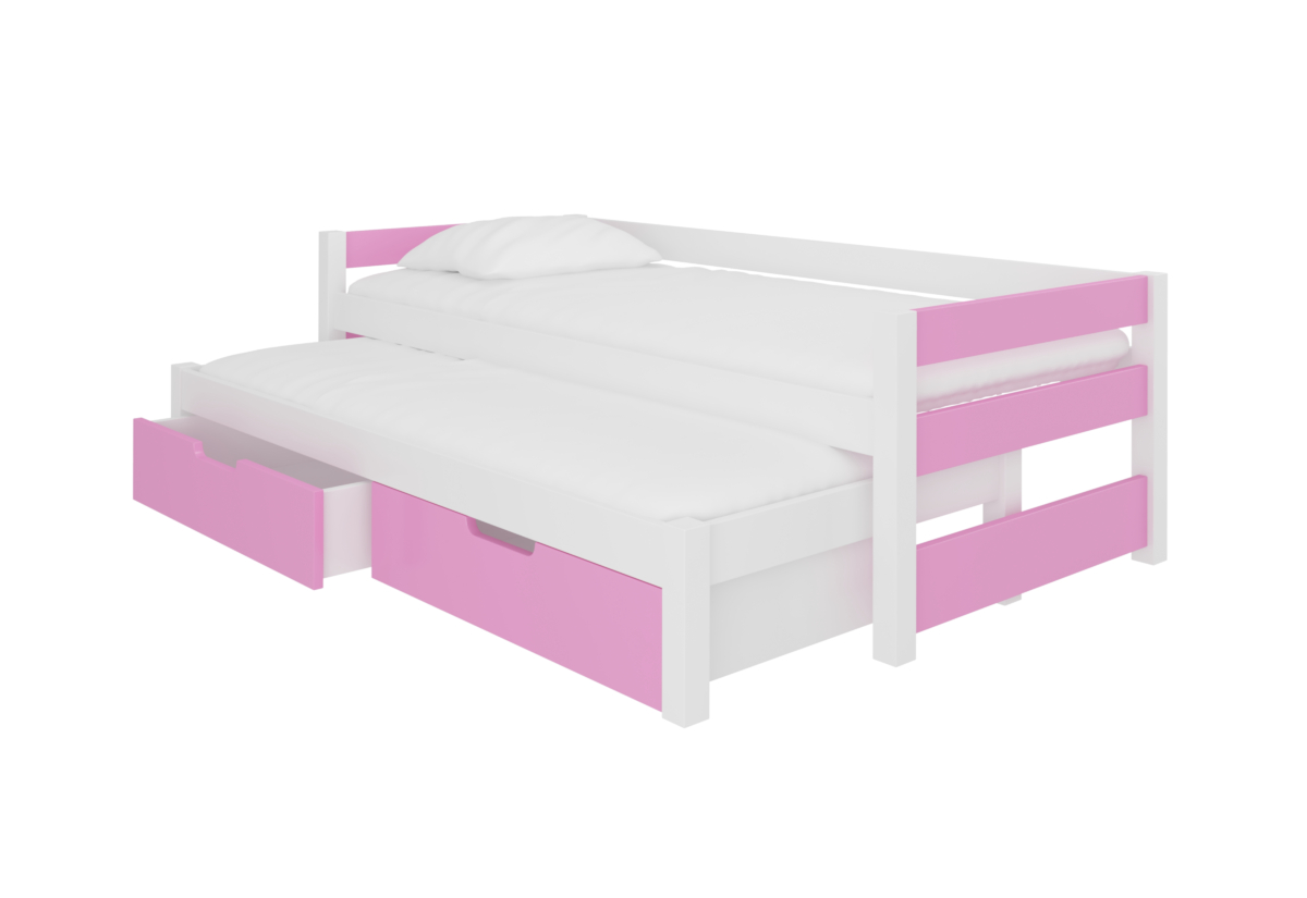 Supermobel Dětská postel FRAGA, 200x90, růžová