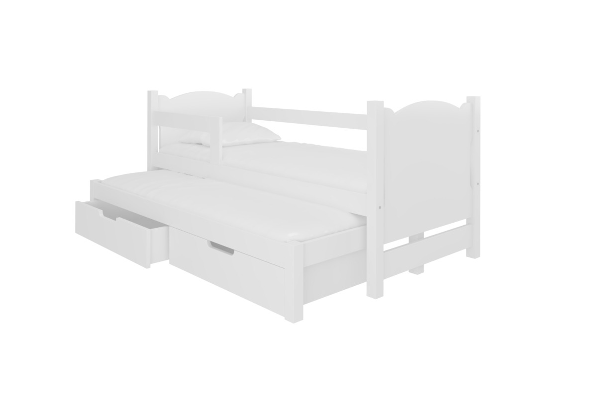 Supermobel Dětská postel CAMPOS, 180x75, bílá
