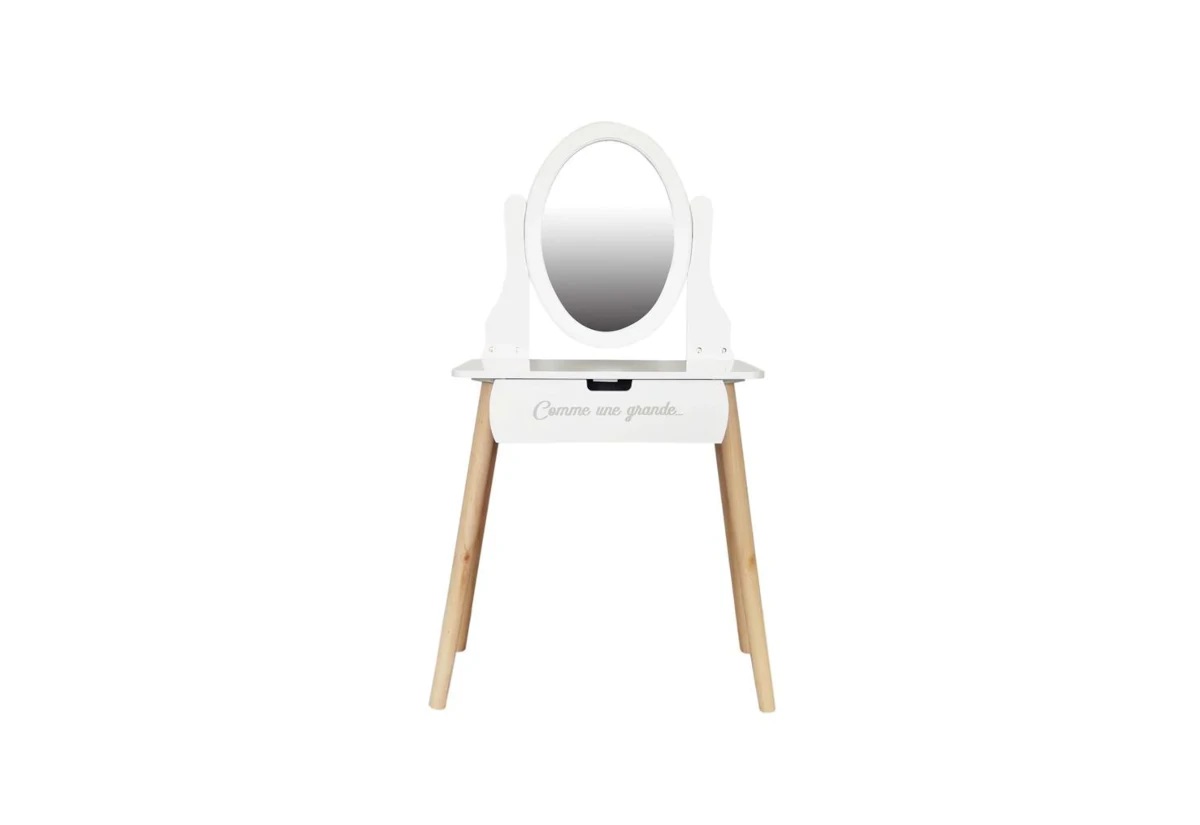 Supermobel Dětský kosmetický stolek LOUISE, 55x109x30, bílá