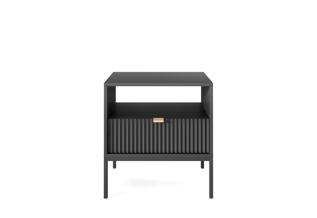 Supermobel Noční stolek NOVA, 54x56x39, černá