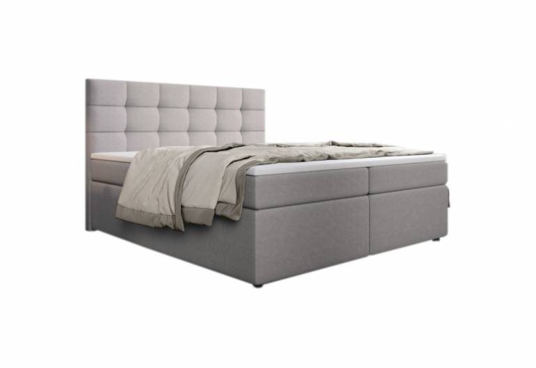 Čalouněná postel boxspring PALMA + topper