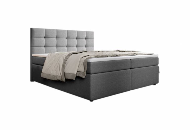 Čalouněná postel boxspring PALMA + vrchní matrace