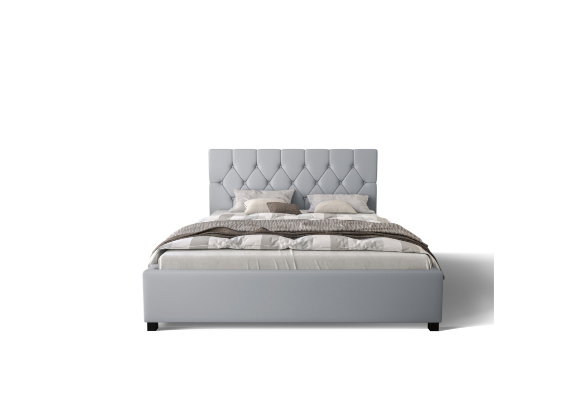 Supermobel Čalouněná postel SWIFT + rošt, 140x200, sioux grey