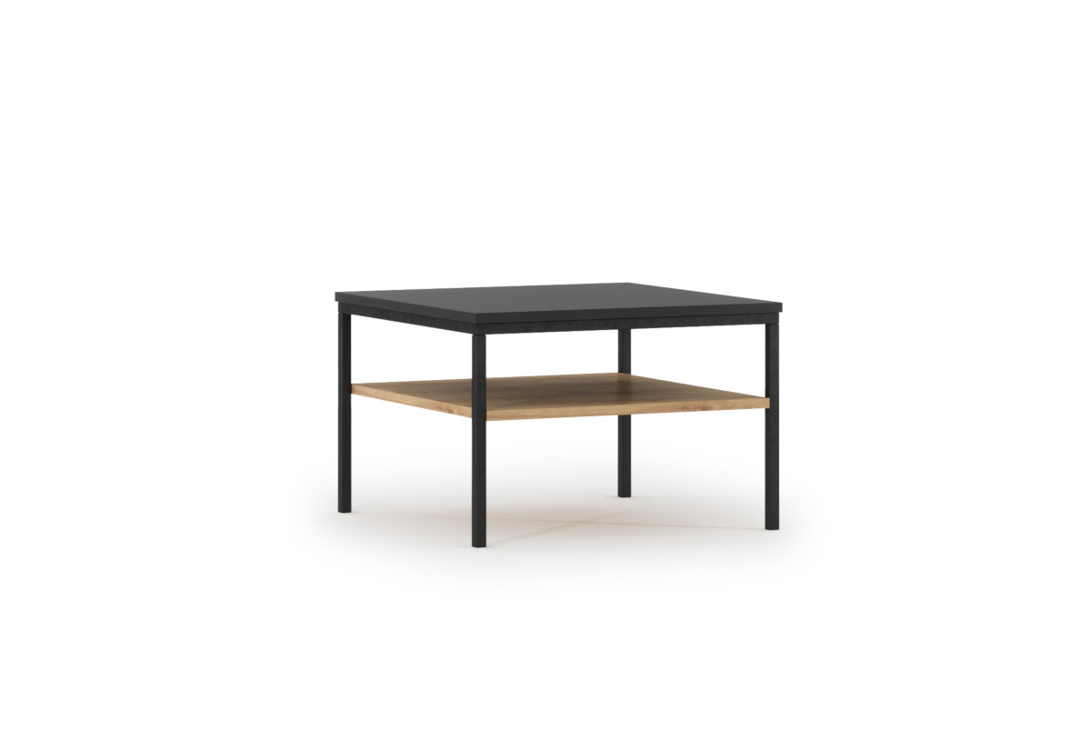 Supermobel Konferenční stolek LANZZI, 60x40x60, černá/dub artisan