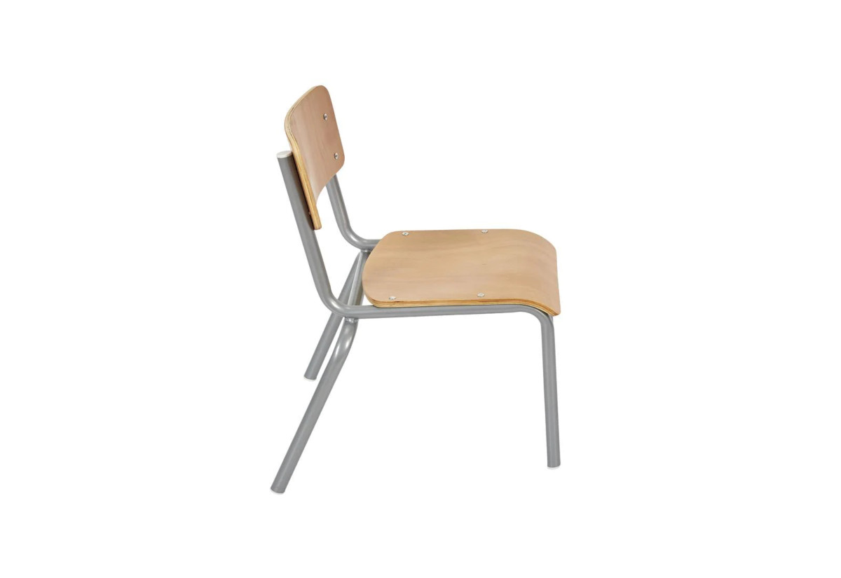 Supermobel Dětská židlička SCHOOL, 34x50x33, šedá