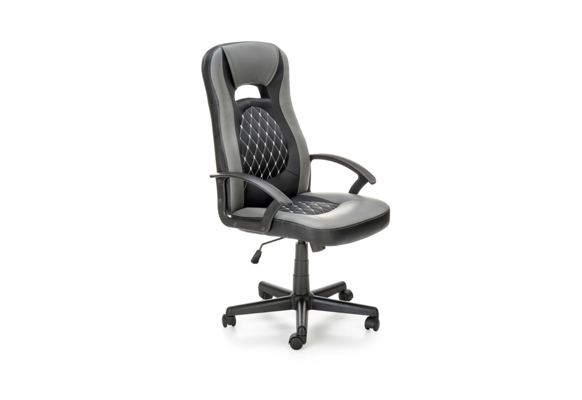 Supermobel Kancelářská židle CASTANO, 60x107-117x64, černá/šedá