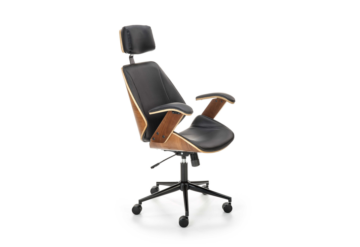 Supermobel Kancelářská židle IGNAZIO, 62x119-129x70, hnědá/černá