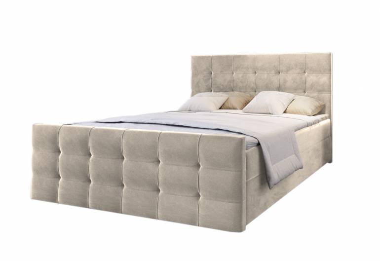 Čalouněná postel boxspring AMON