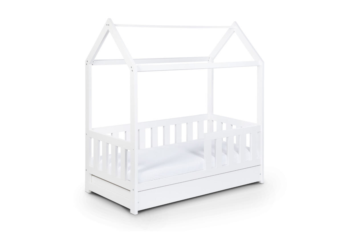Supermobel Dětská postel s přistýlkou LIV, 167x176x88,bílá