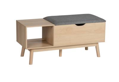 Botník EDDA, 100x45x40, hnědá/šedá