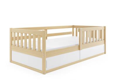 Dětská postel SMART, 80x160, borovice/bílá