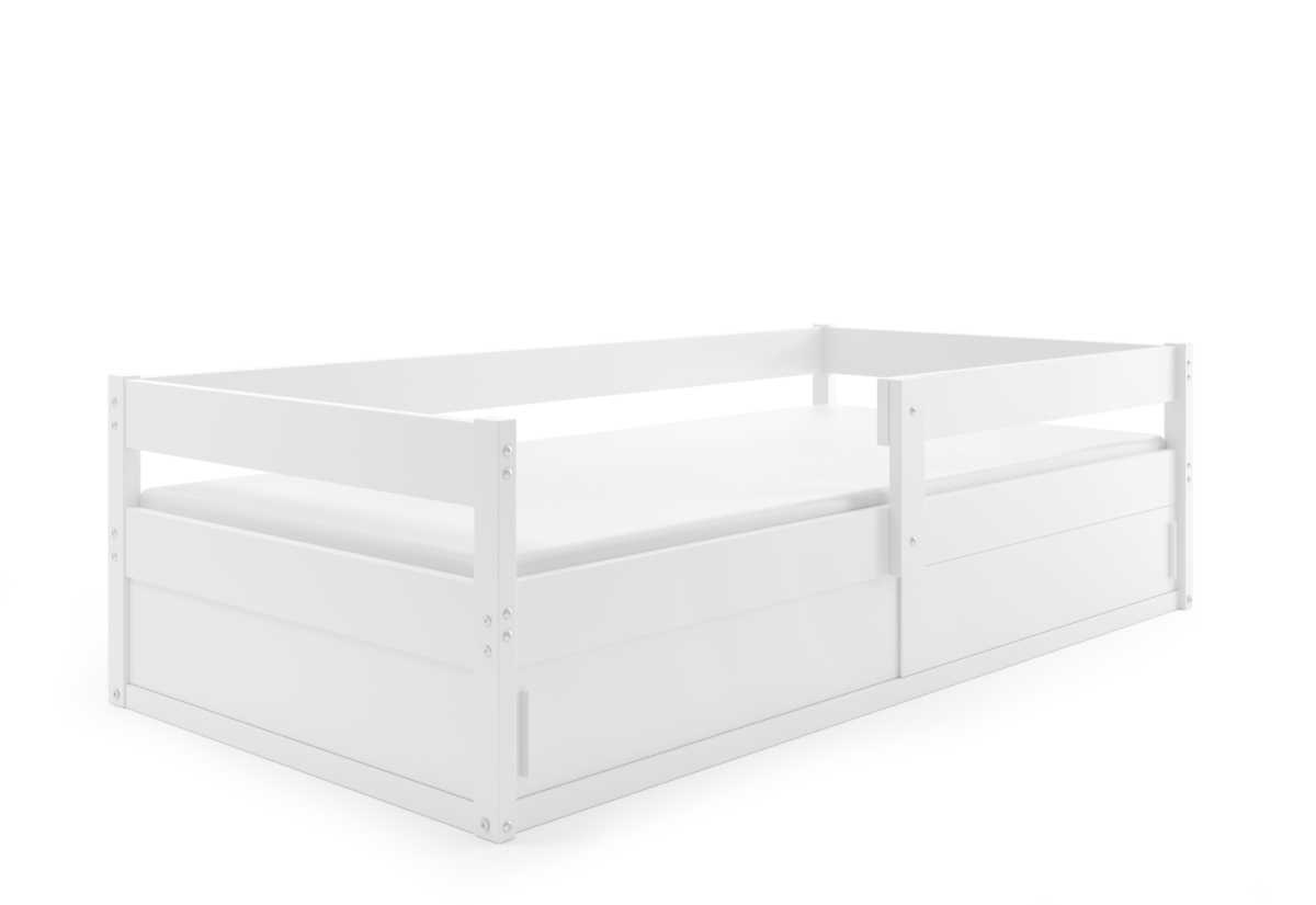 Supermobel Dětská postel HUGO + matrace, 80x160, bílá