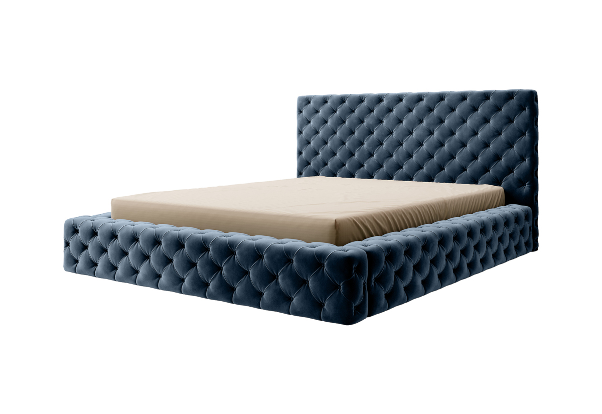 Supermobel Čalouněná postel PRINCCE + rošt, 140x200, lukso 40