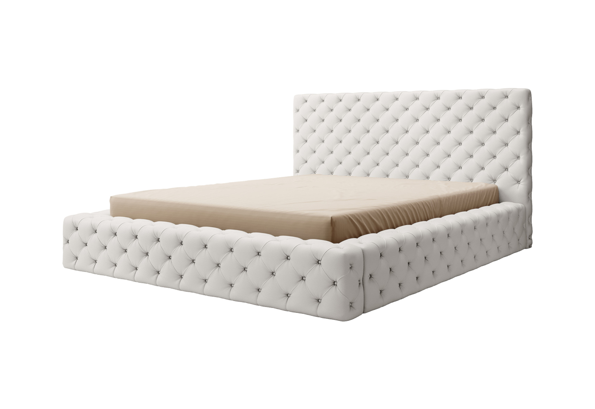Supermobel Čalouněná postel PRINCCE + rošt + matrace COMFORT, 160x200, softis 17
