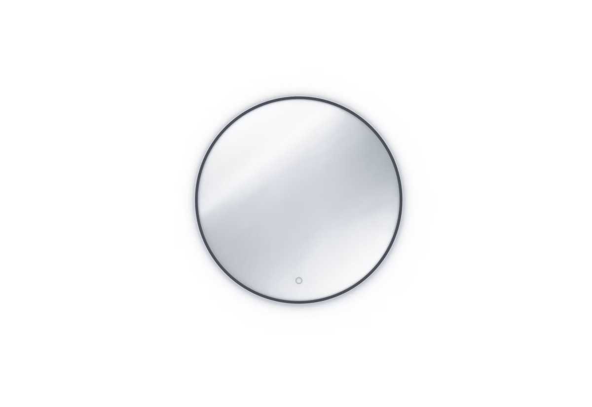 Supermobel Zrcadlo s osvětlením DIVISSI A, 60x60, černá