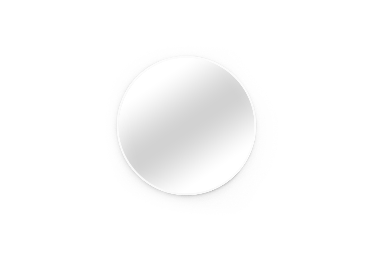 Supermobel Zrcadlo ELISTUL, 60x60, bílá