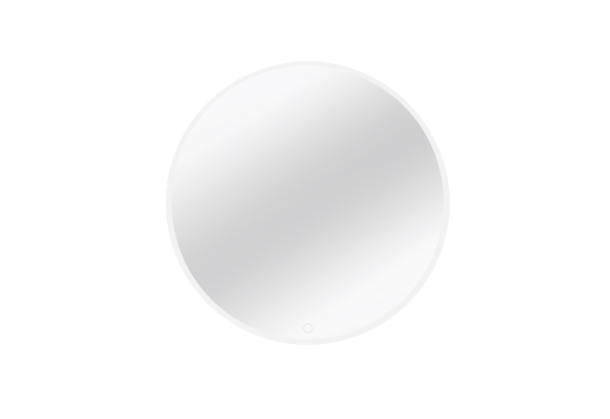 Supermobel Zrcadlo s osvětlením ELISTUL A, 80x80, bílá
