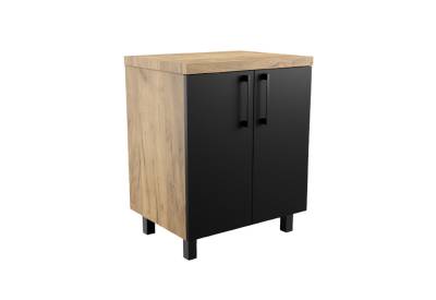 Koupelnová skříňka pod umyvadlo MILA, 60x75x47, dub craft/černá
