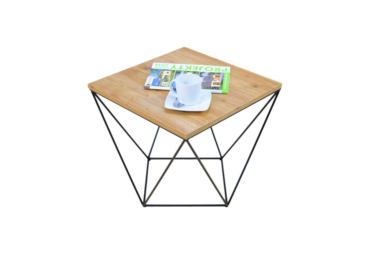Supermobel Konferenční stolek DIANA, 50x45x50, černá/dub artisan