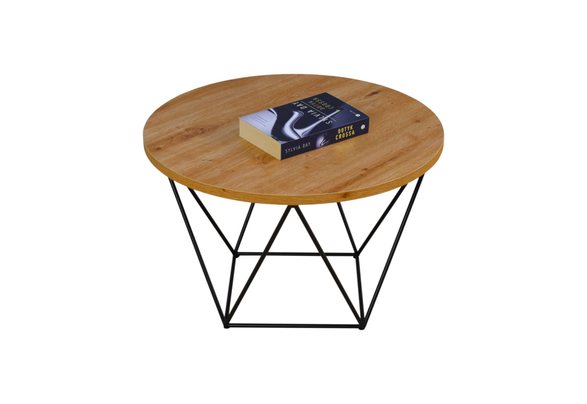 Supermobel Konferenční stolek LIAM, 55x37x55, černá/dub artisan