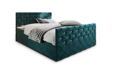 Čalouněná postel boxspring MANDI, 140x200, magic velvet 2221