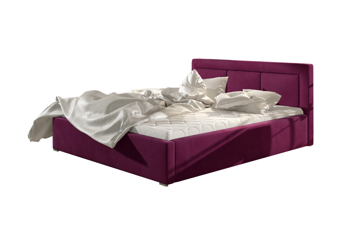 Supermobel Čalouněná postel BELLUNO, 200x200, matt velvet 68