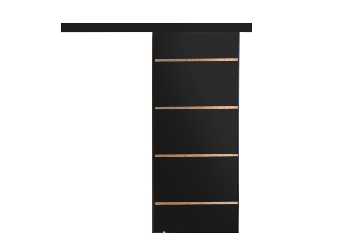 Supermobel Posuvné dveře MARTI PLUS 80, 80x205, černá