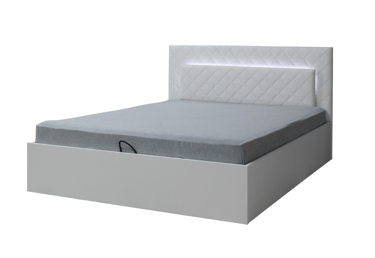 Supermobel Manželská postel PANAREA, 180x200, bílá