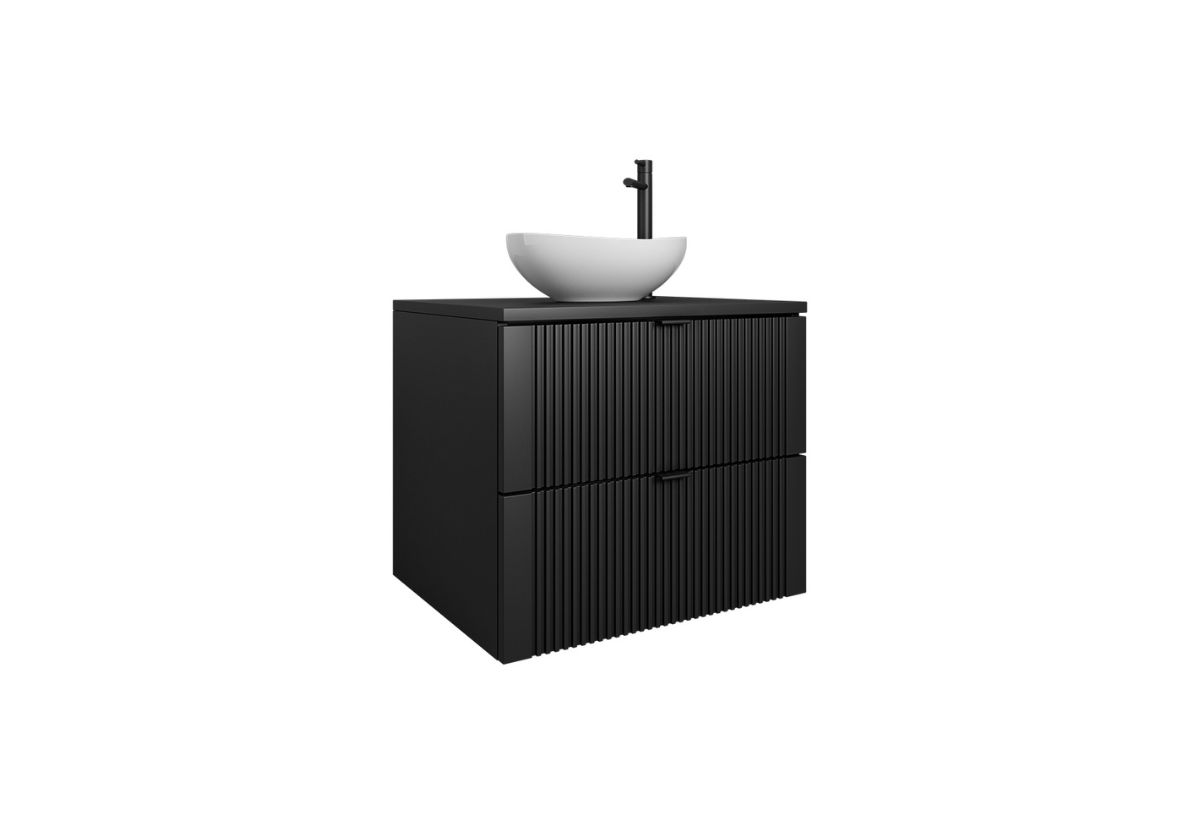 Supermobel Koupelnová skříňka pod umyvadlo s umyvadlem DAKI 60, černá