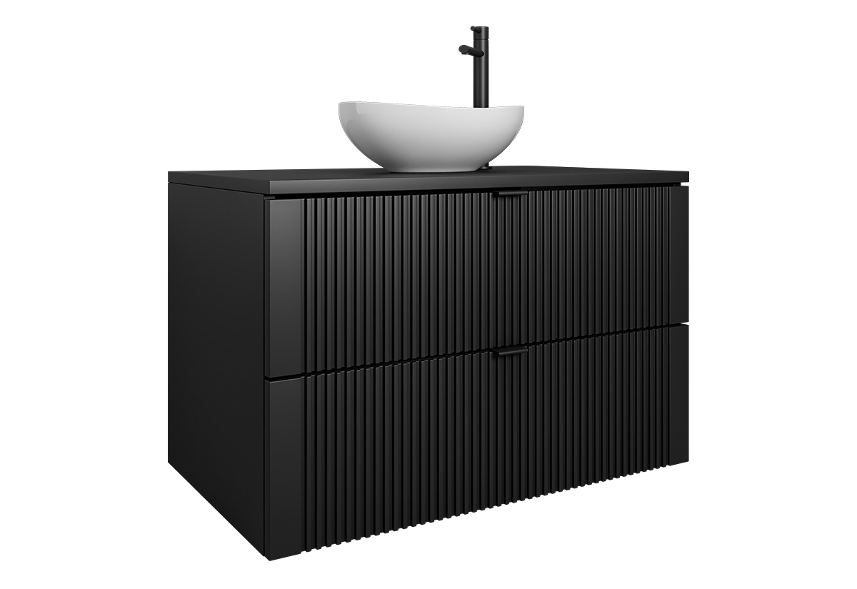 Supermobel Koupelnová skříňka pod umyvadlo s umyvadlem DAKI 80, černá