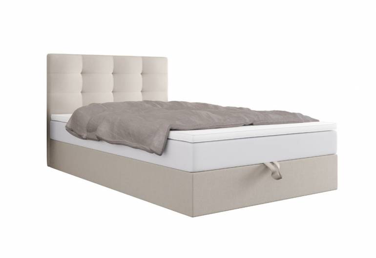 Jednolůžková čalouněná postel boxspring DUO P